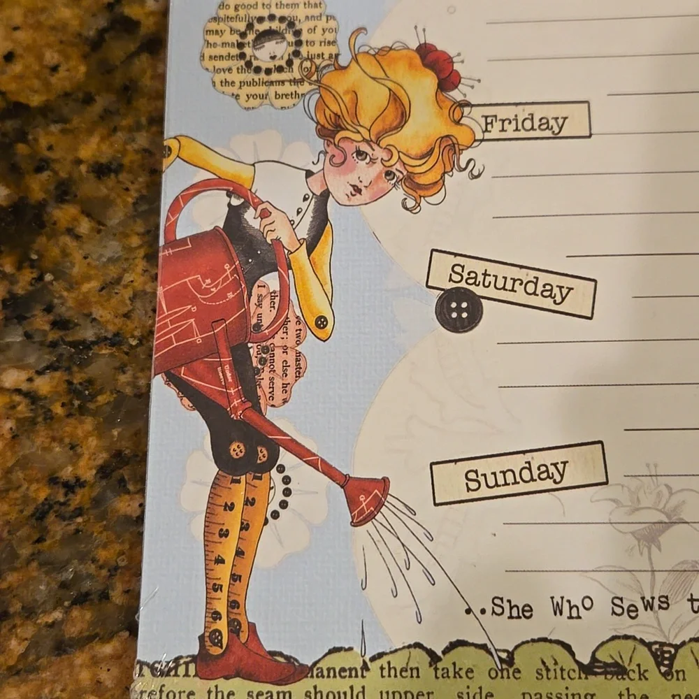 Jumbo weekly planner